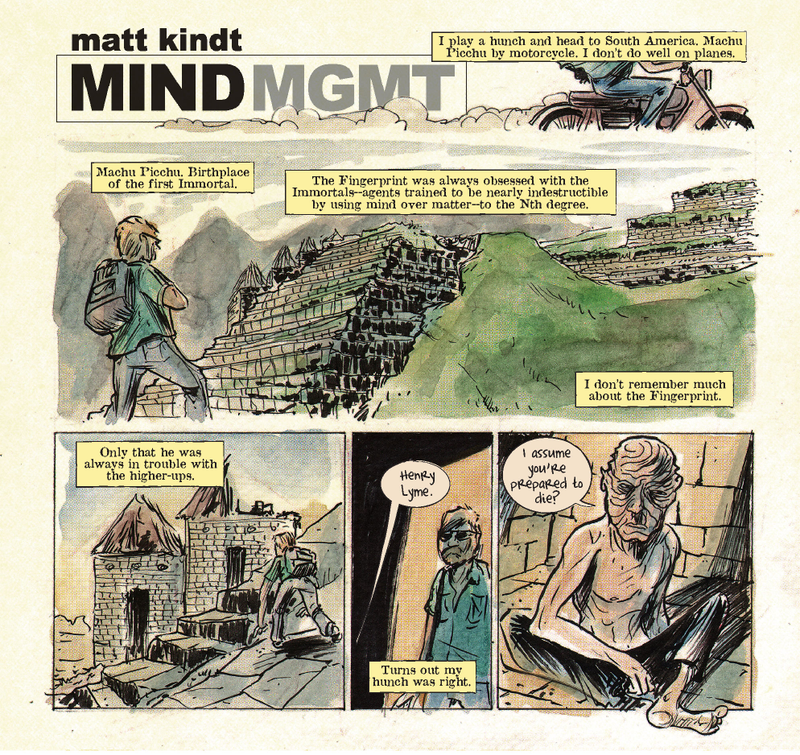 Illustration for article titled Mind MGMT Day Two: In the birthplace of immortals, you should be prepared to die!